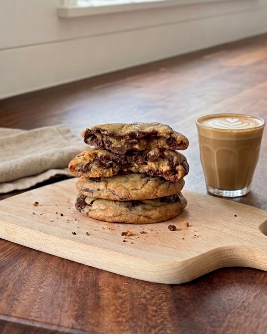 Dark Chocolate Chip Cookies, Box of 6